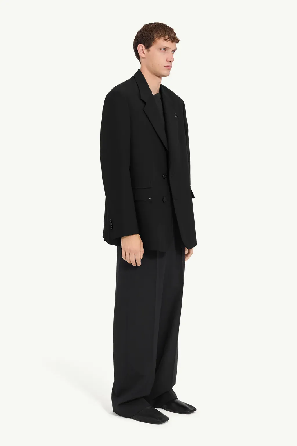 Stapled Wool-Blend Jacket