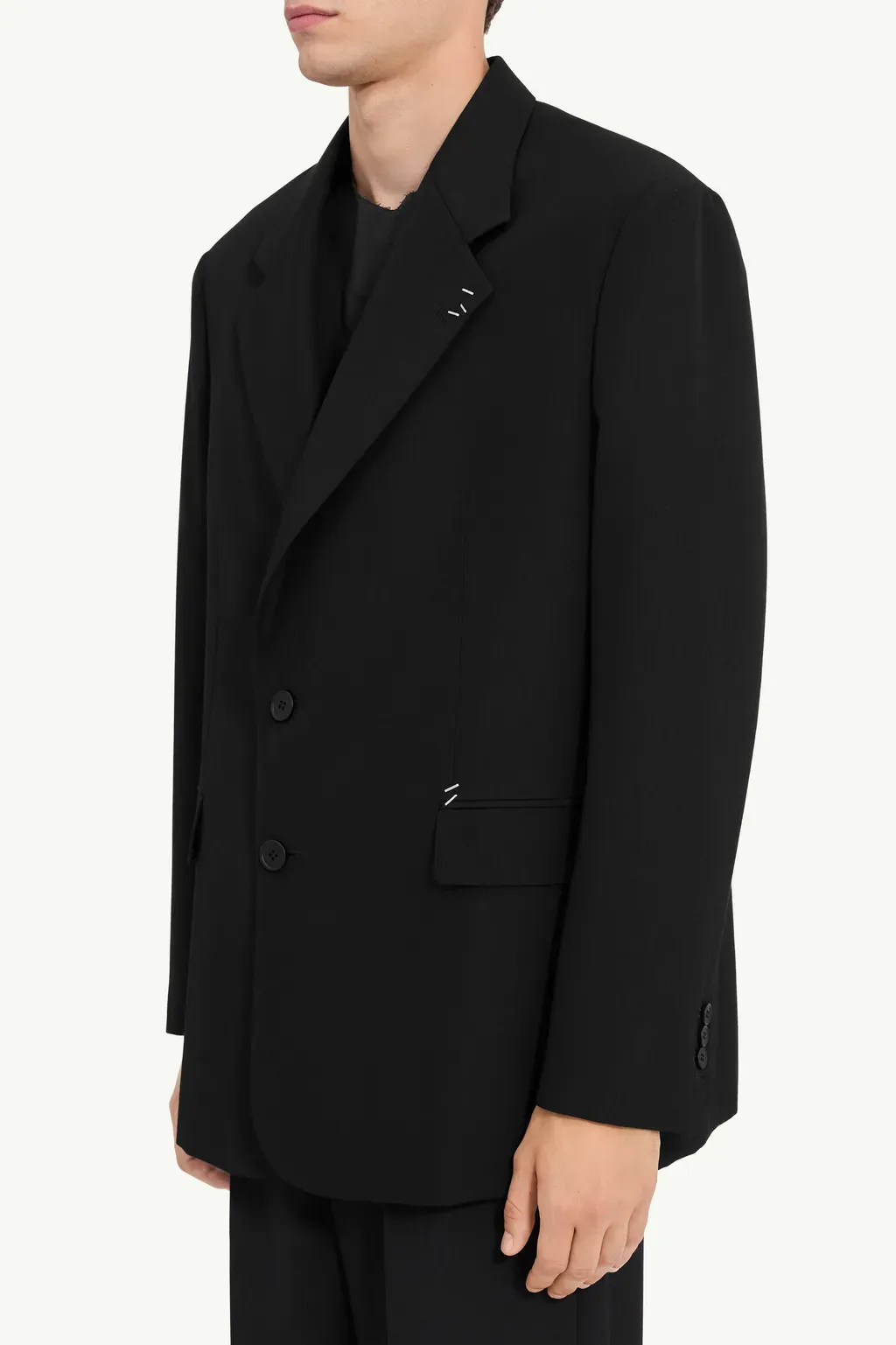 Stapled Wool-Blend Jacket