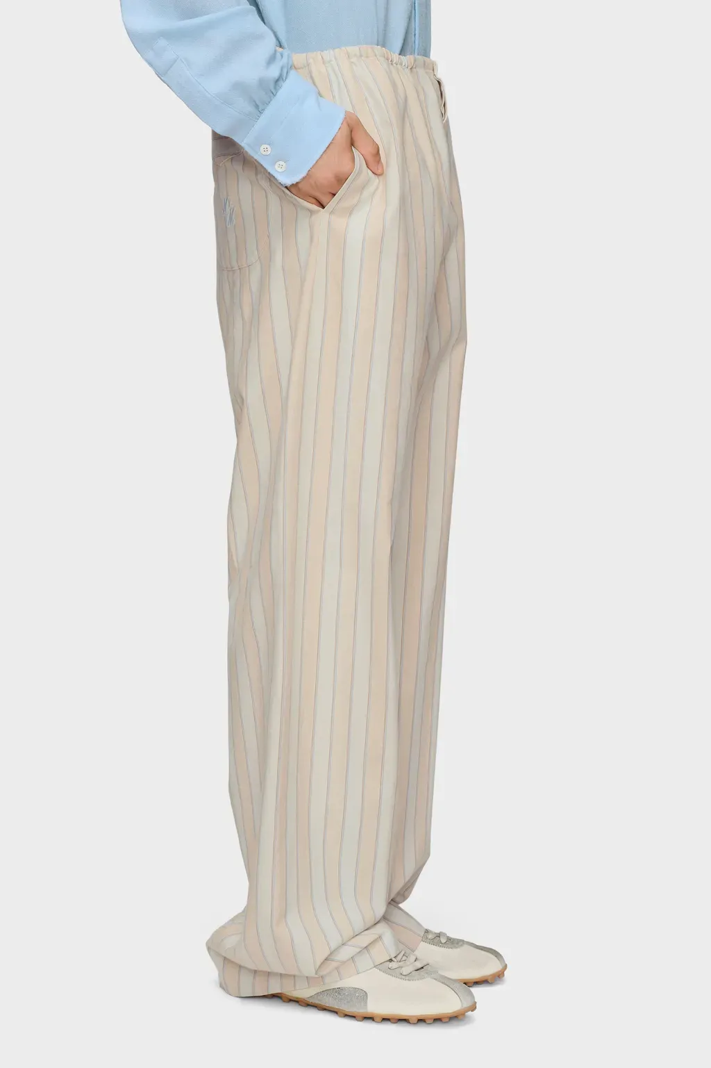 Striped Pyjama Cotton Trousers