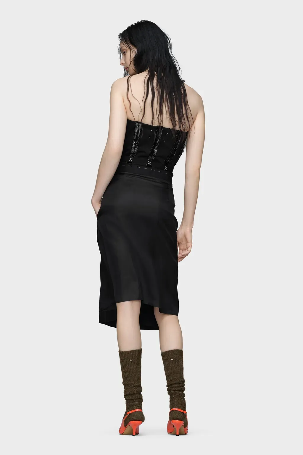 Strapless Midi Dress