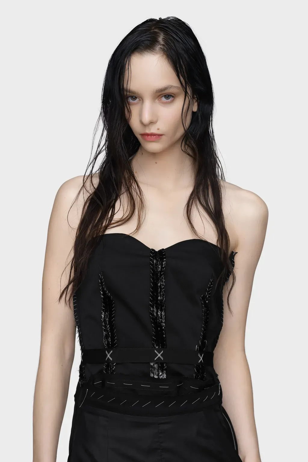 Strapless Midi Dress