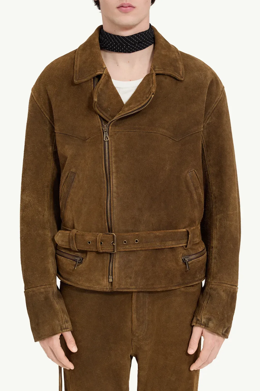 Suede Biker Jacket