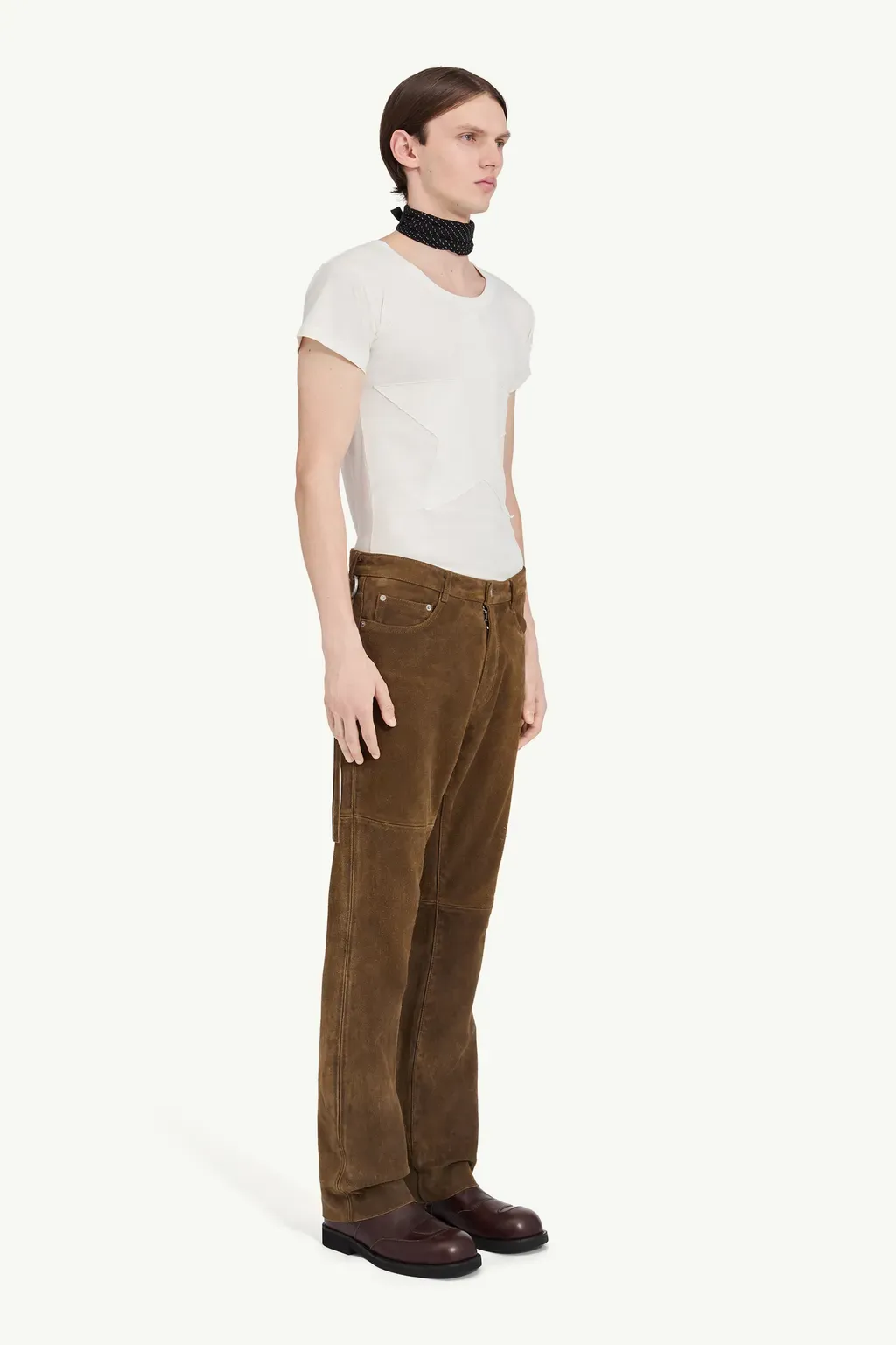 Suede Leather Trousers