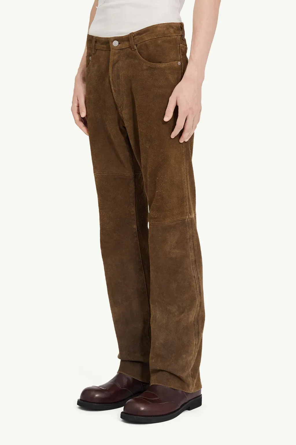 Suede Leather Trousers