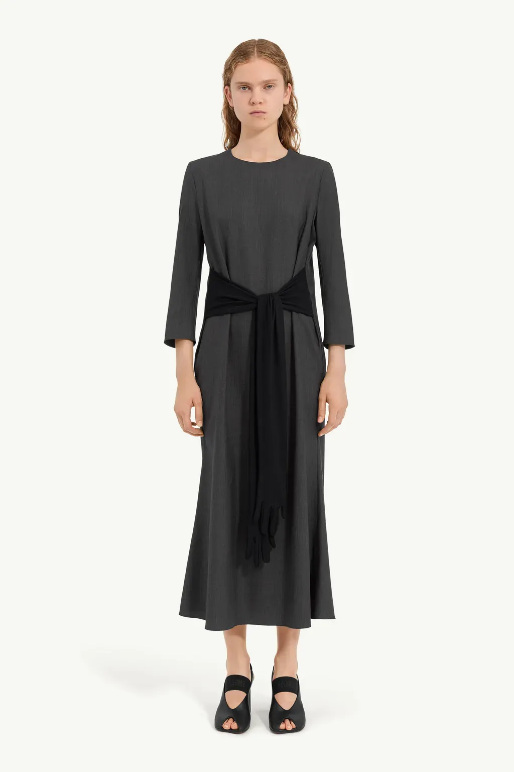 Tailored Dress With Gloves