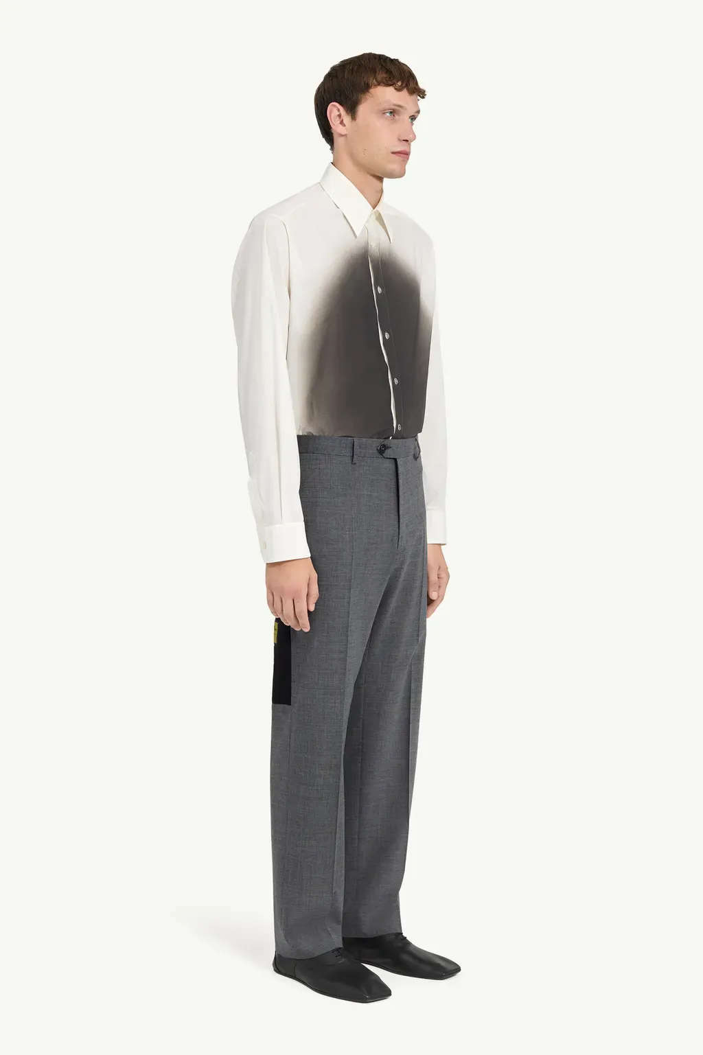 Tailored Wool-Blend Trousers
