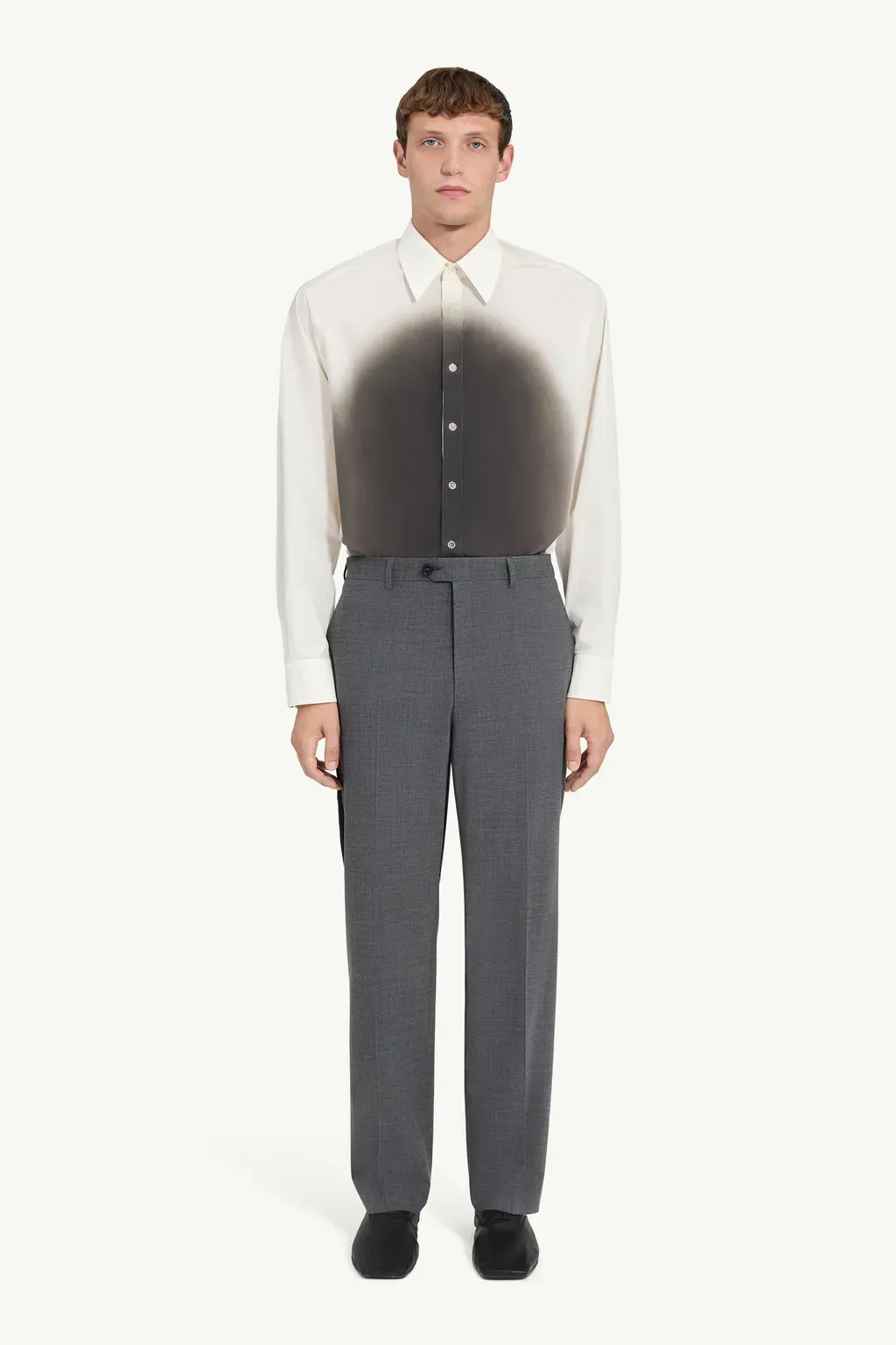 Tailored Wool-Blend Trousers