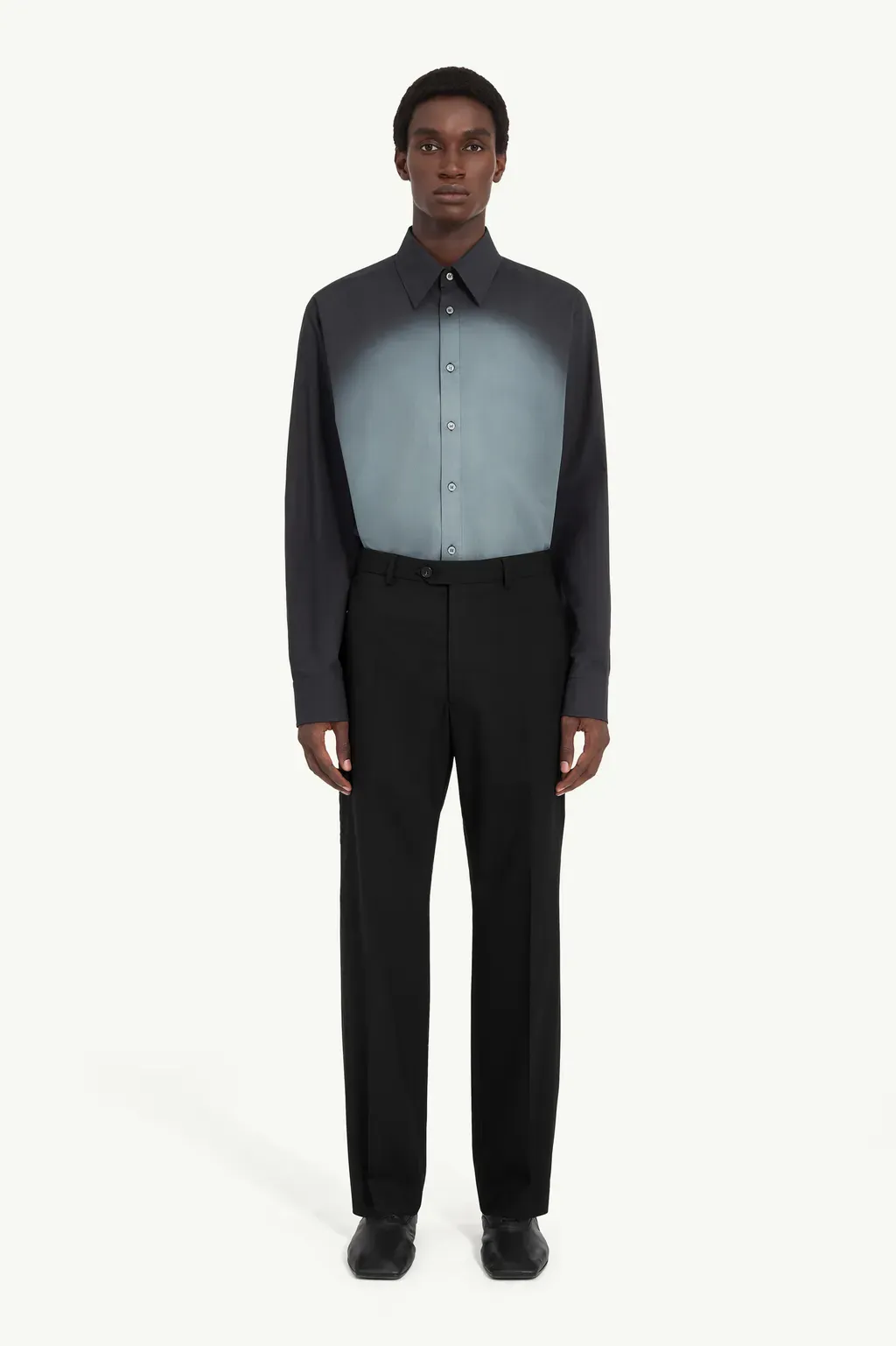 Tailored Wool-Blend Trousers