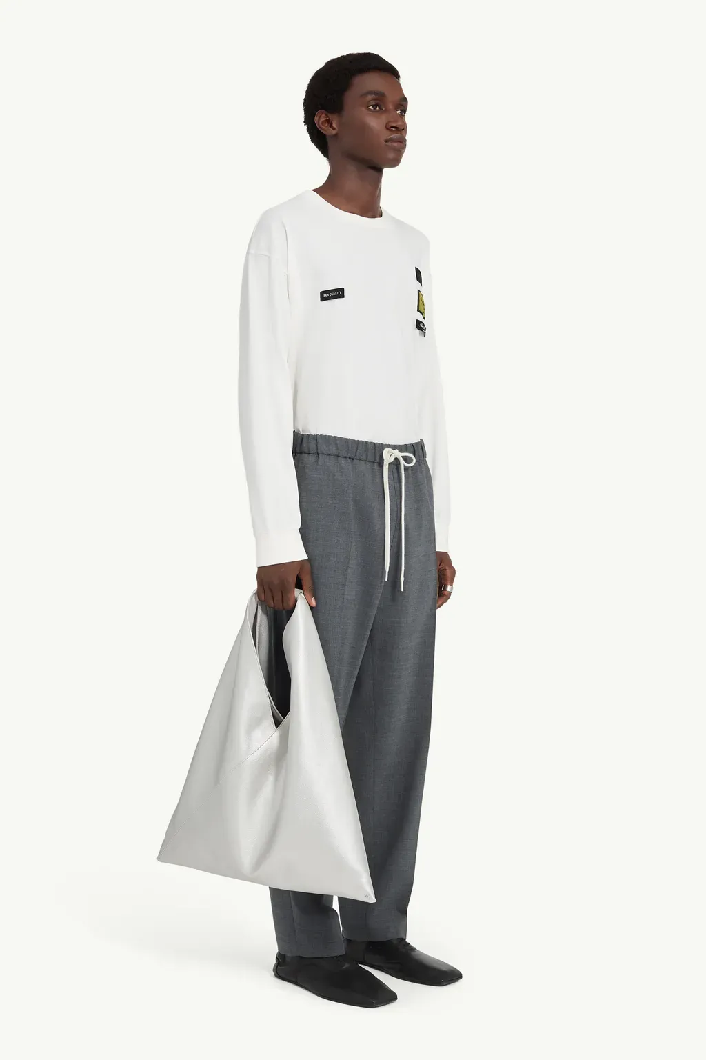Tailored Wool-Blend Trousers
