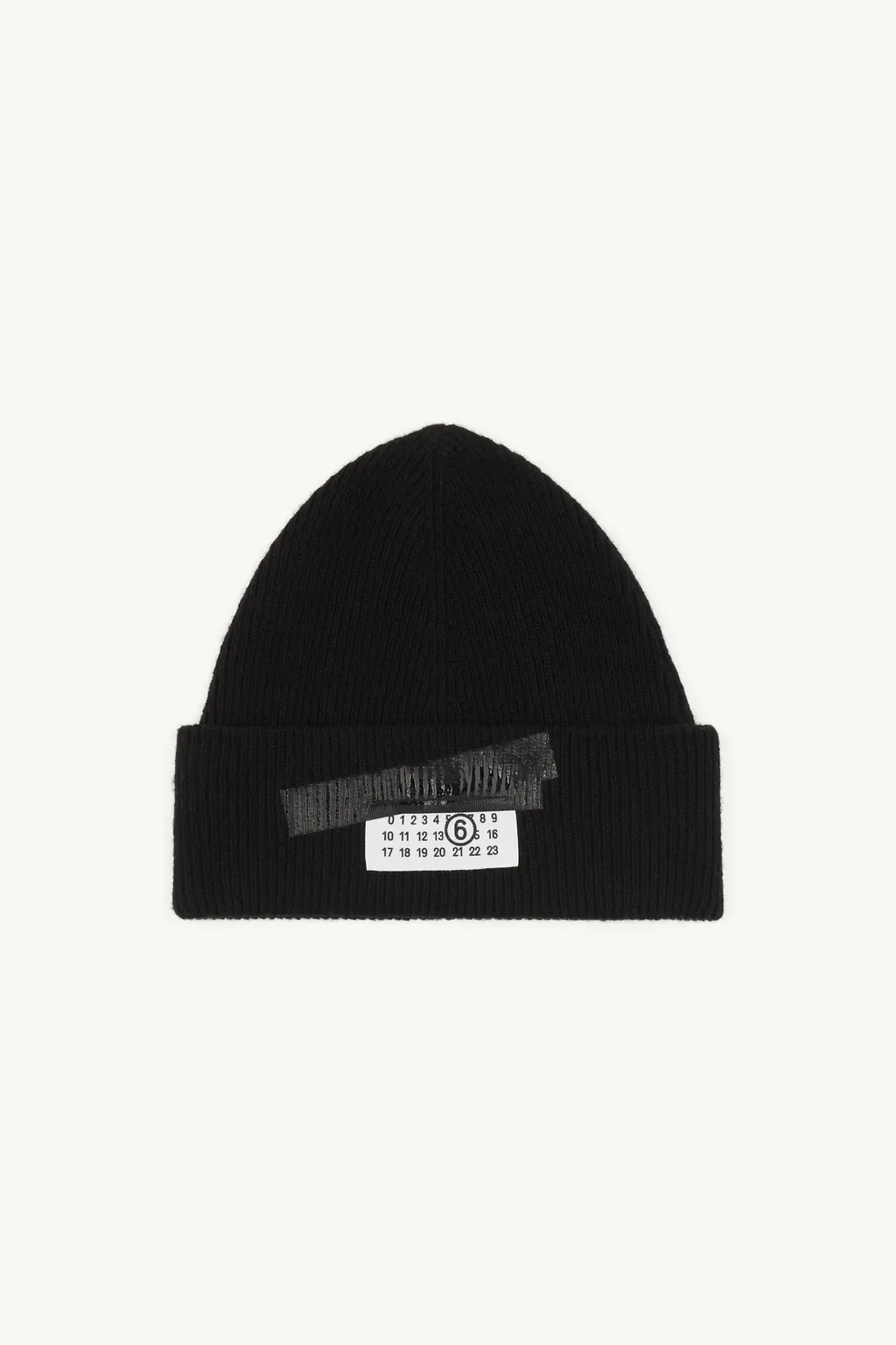 Taped Label Wool Beanie