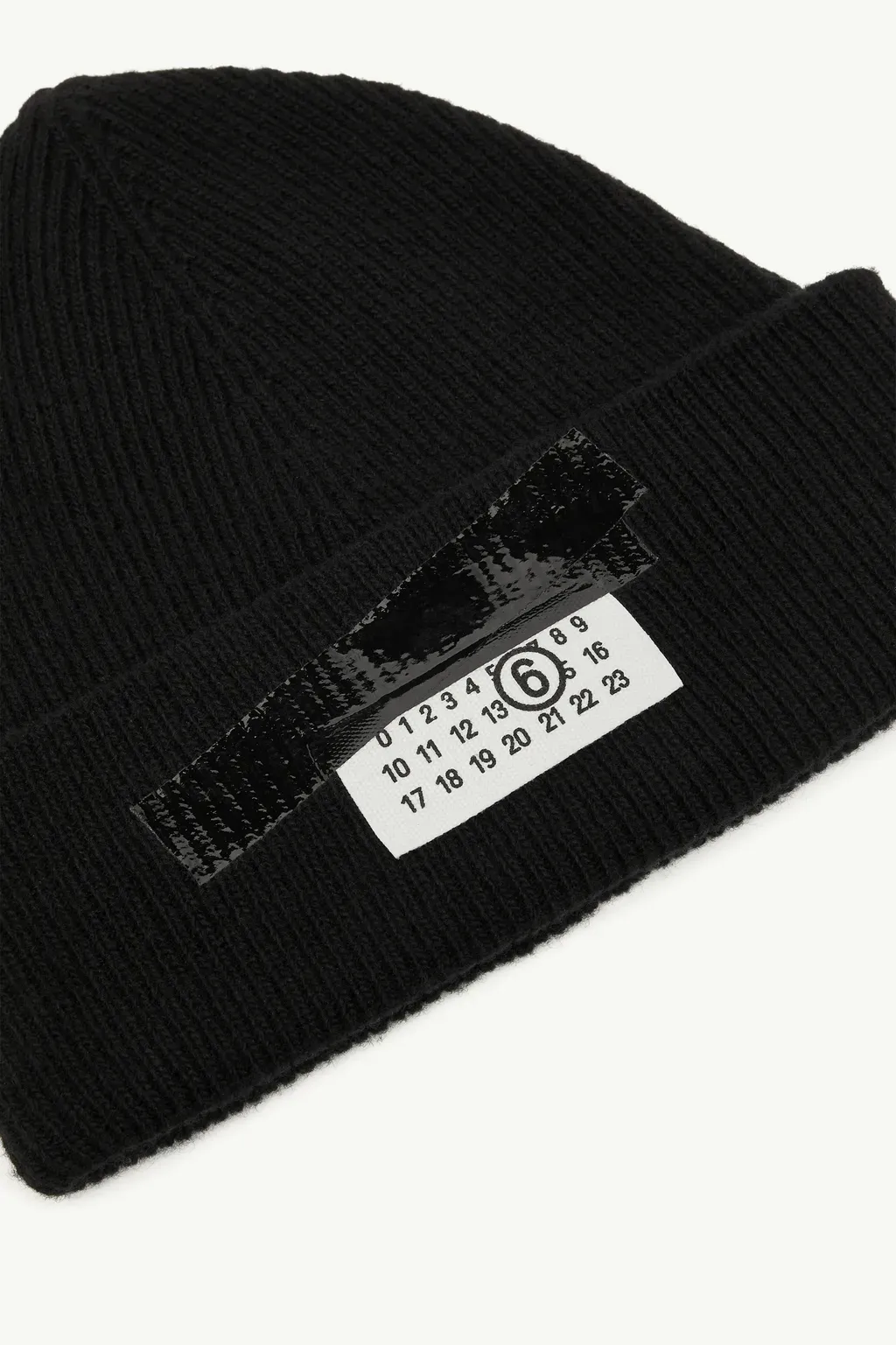 Taped Label Wool Beanie