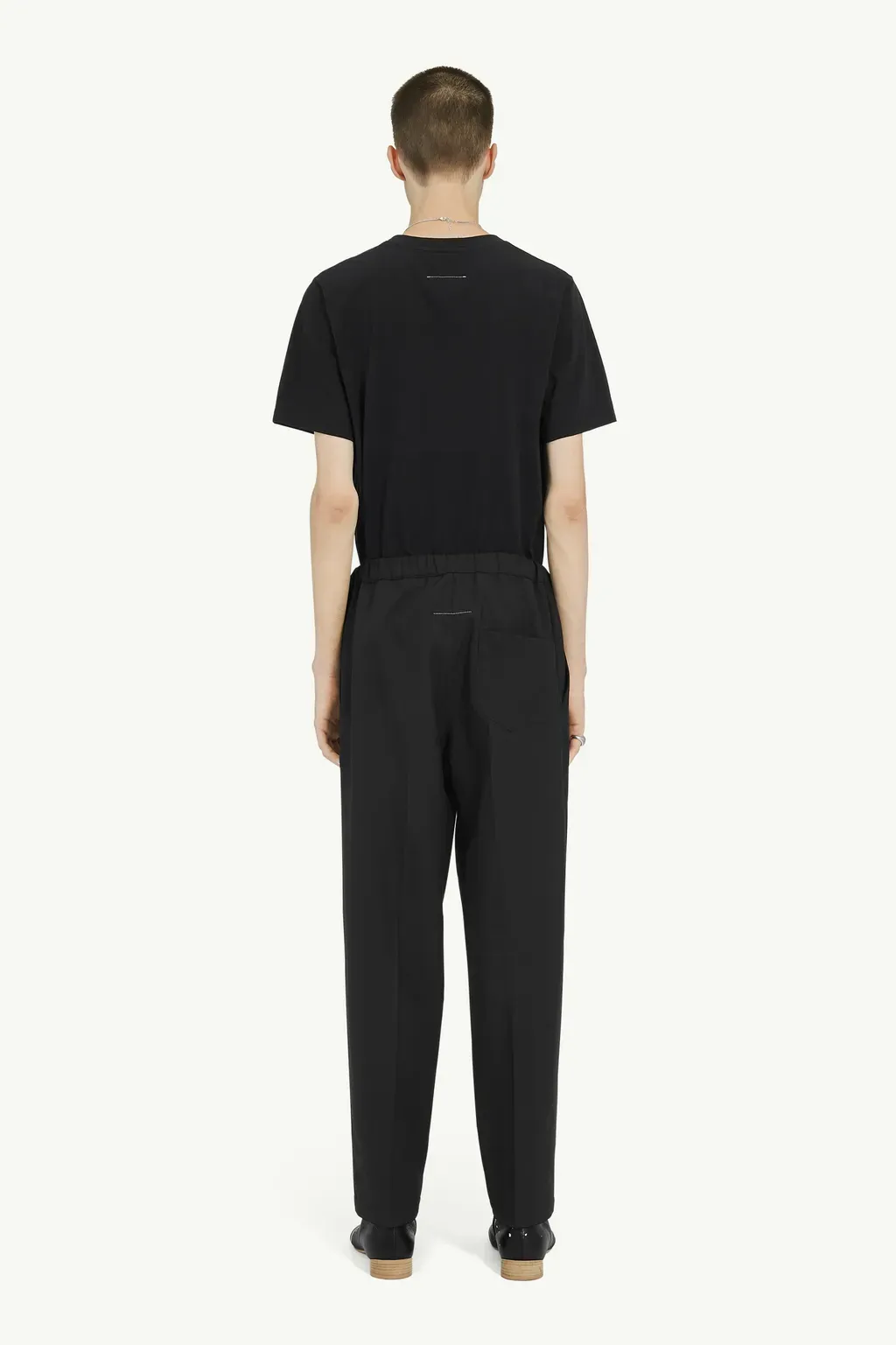 Tapered Leg Tailoring Wool Trousers