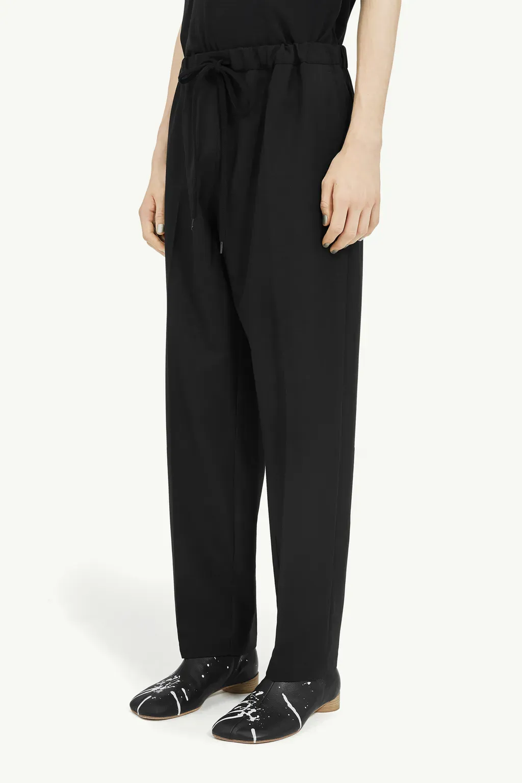 Tapered Leg Tailoring Wool Trousers