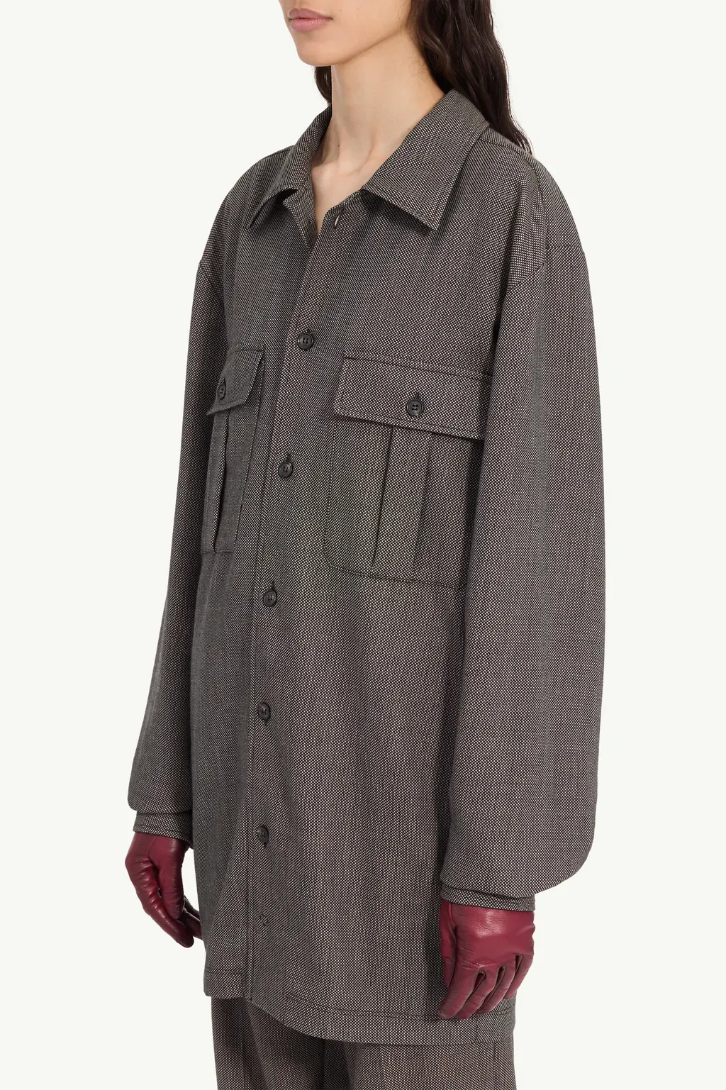 Tweed Shirt Dress
