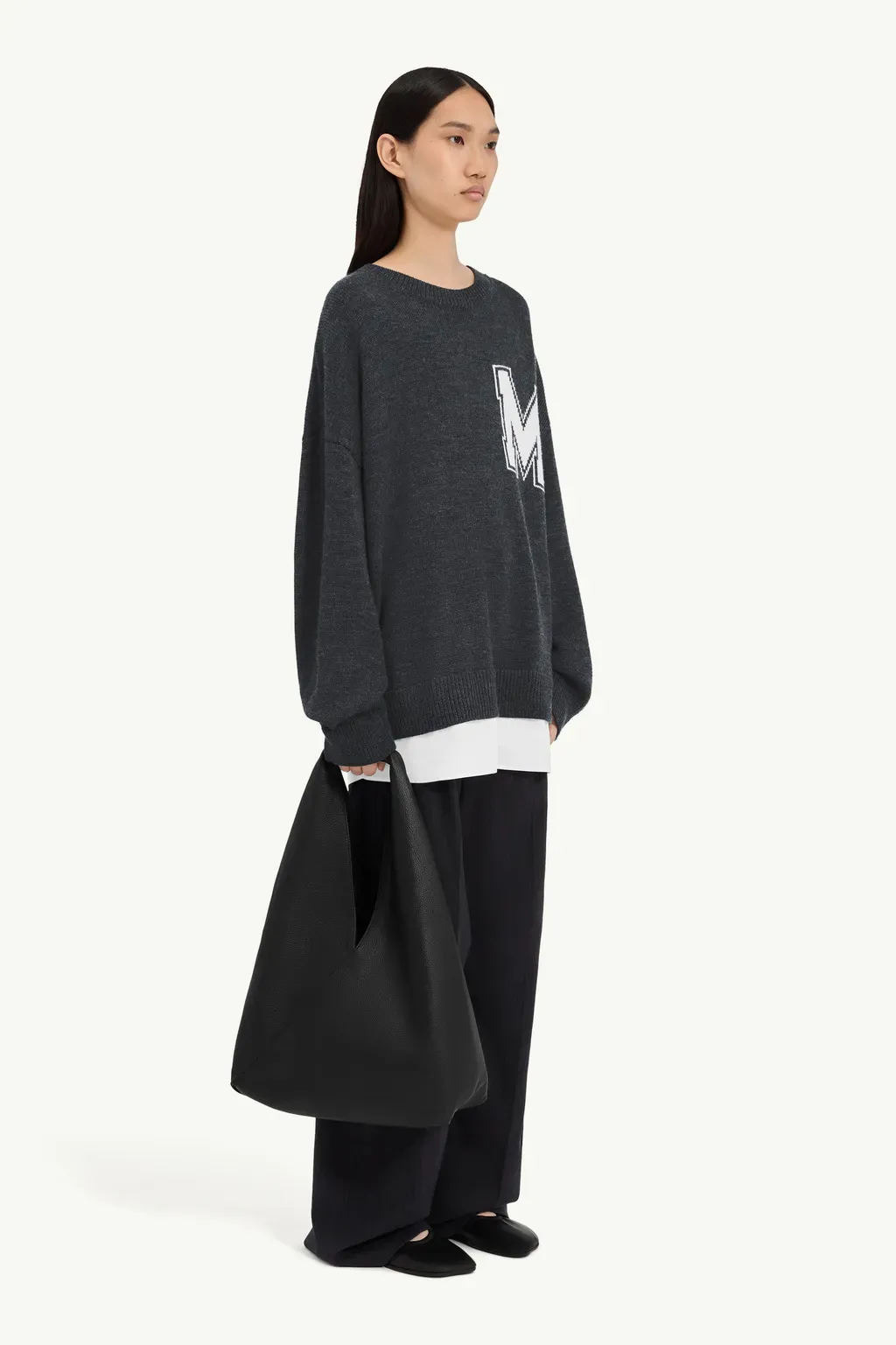 Two-In-One Varsity Knit Sweater