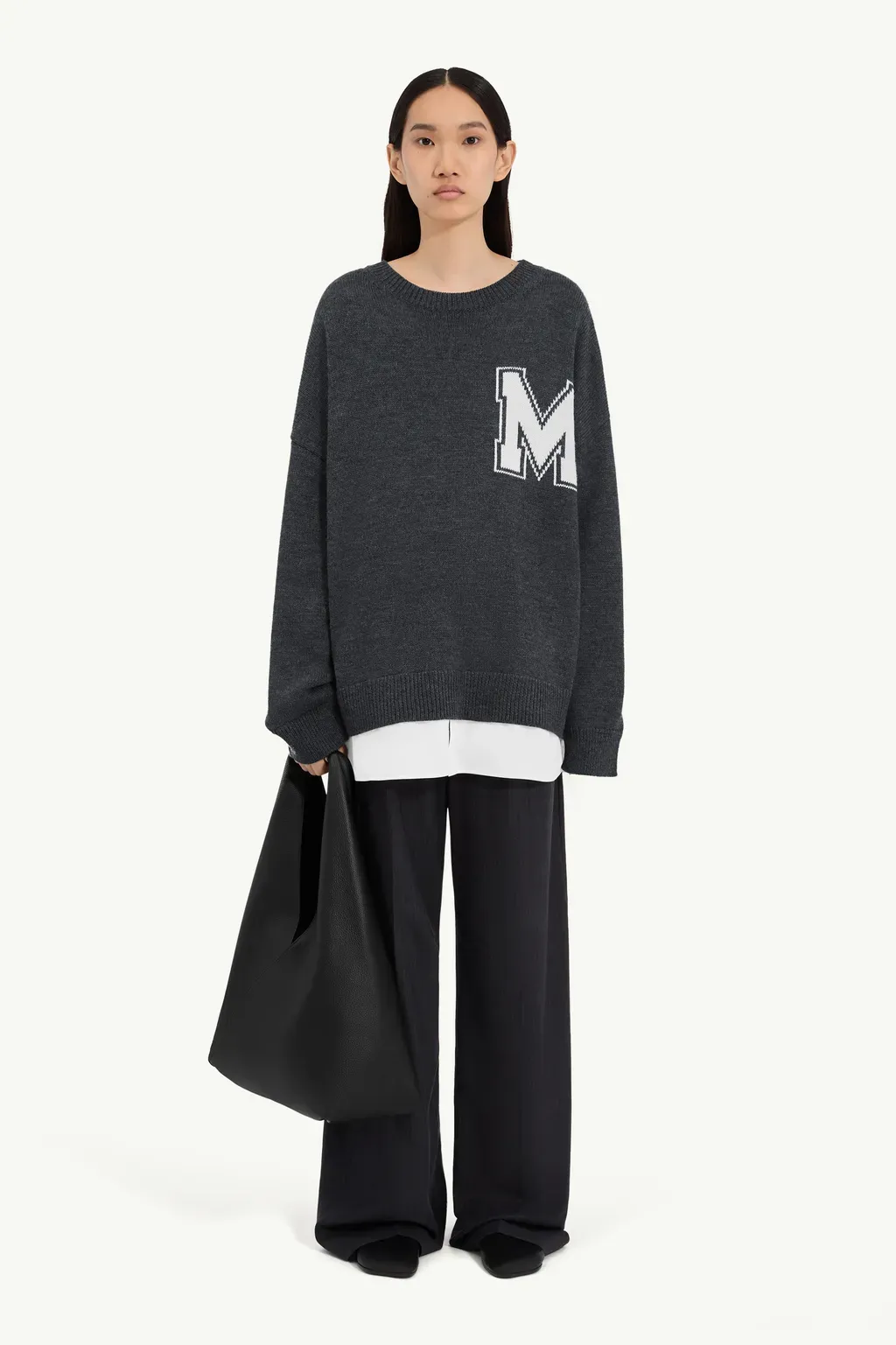 Two-In-One Varsity Knit Sweater