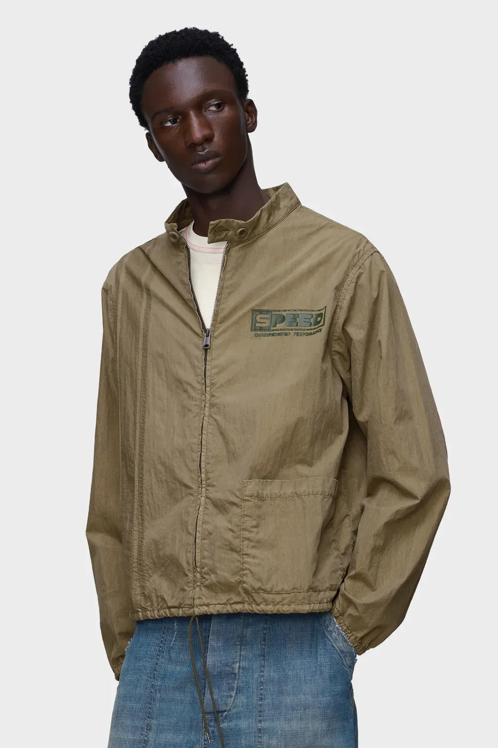 Vintage-Style Sportswear Jacket