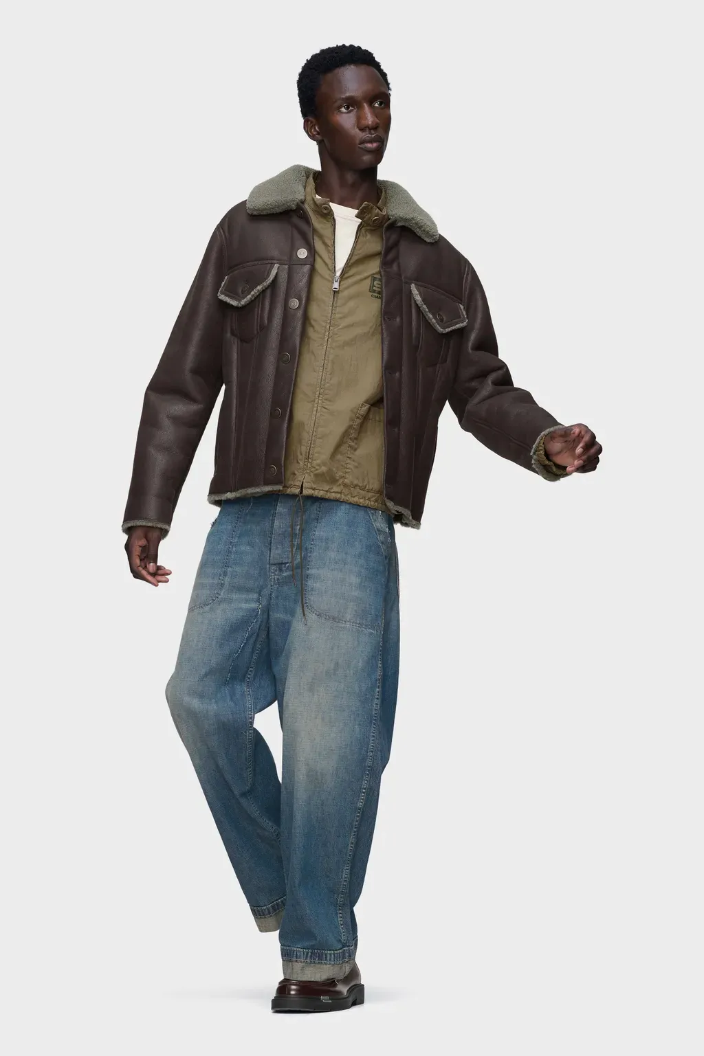 Vintage-Style Sportswear Jacket