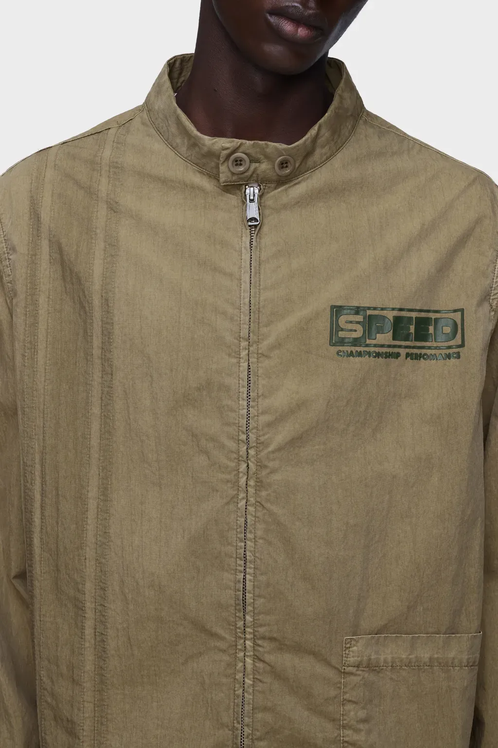 Vintage-Style Sportswear Jacket