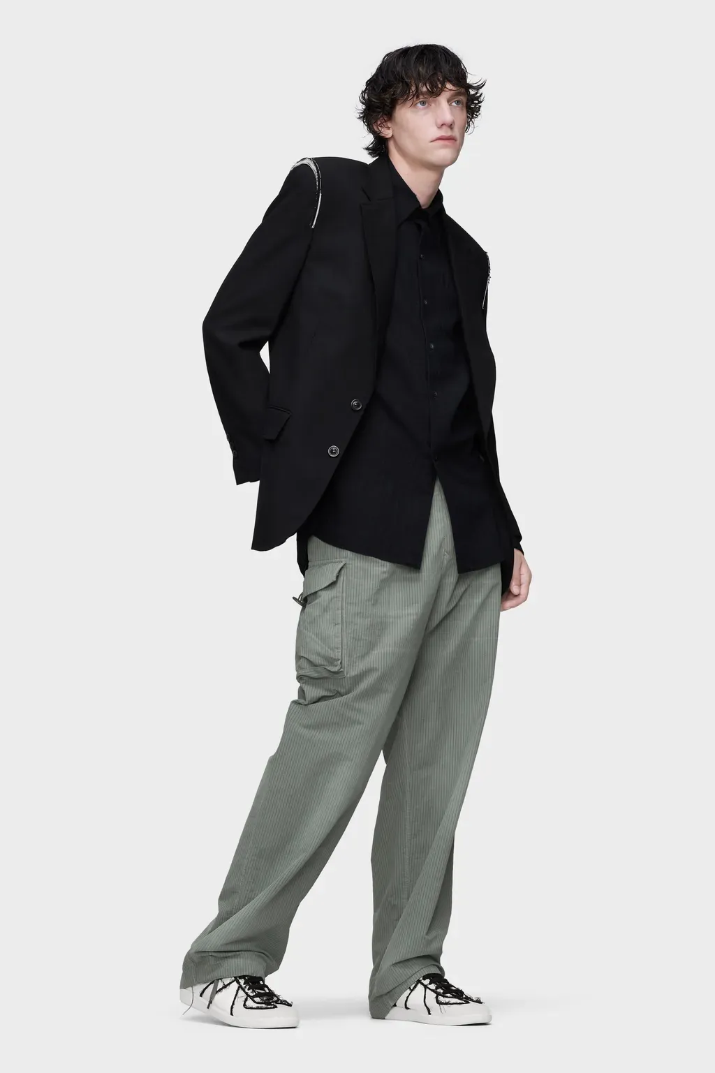 Virgin Wool Long-Sleeved Shirt