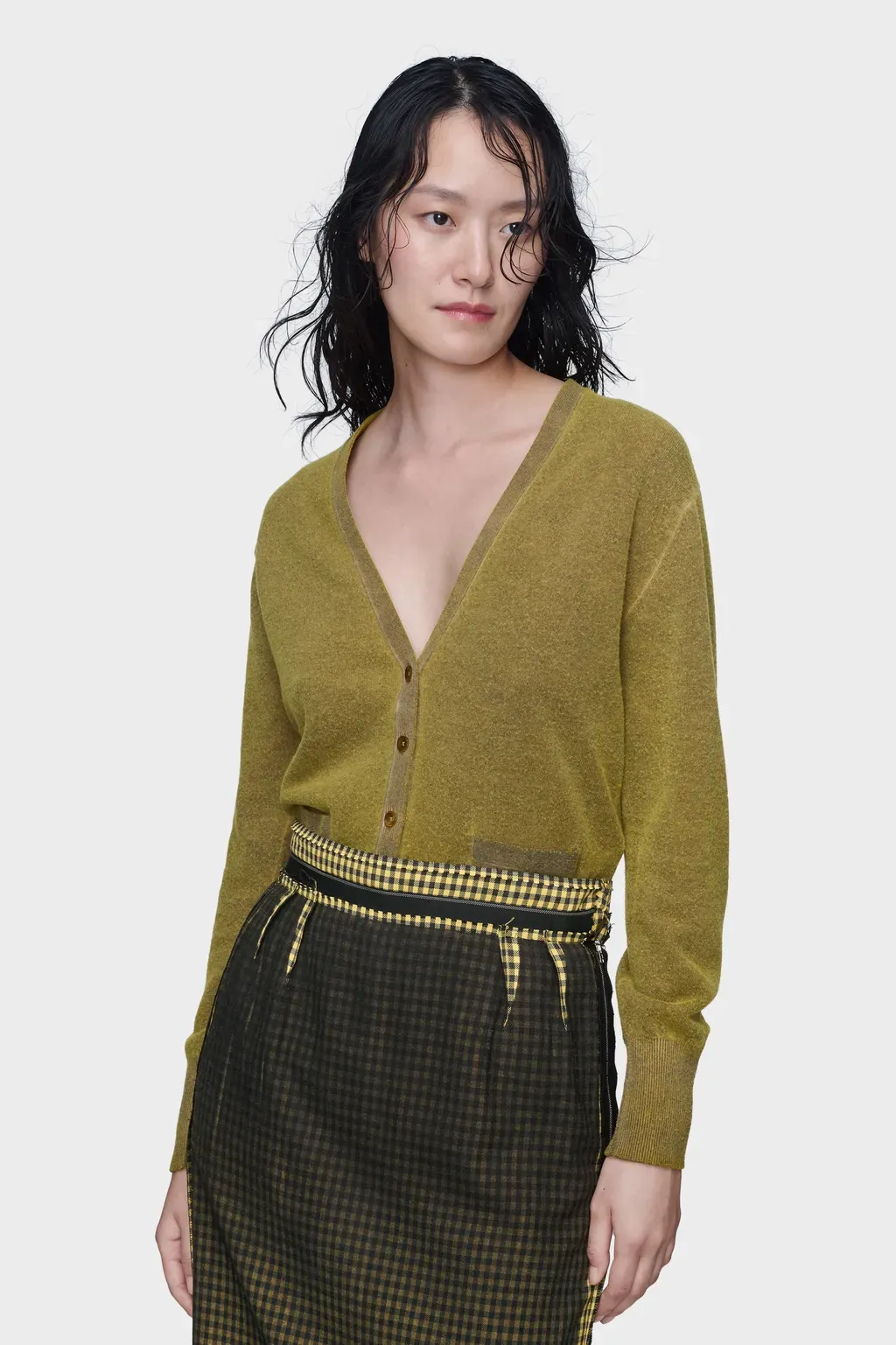 Virgin Wool V-Neck Cardigan