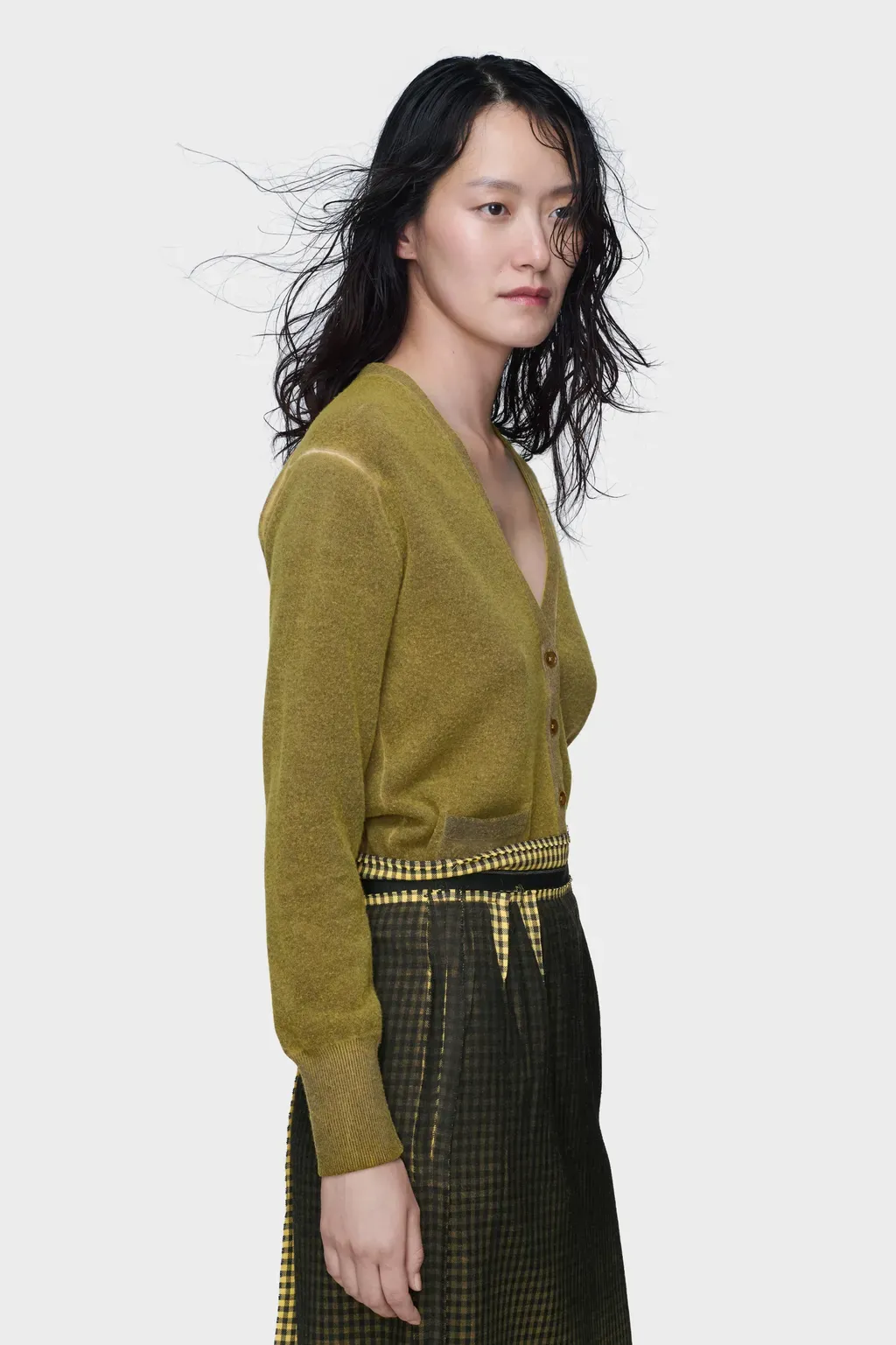 Virgin Wool V-Neck Cardigan