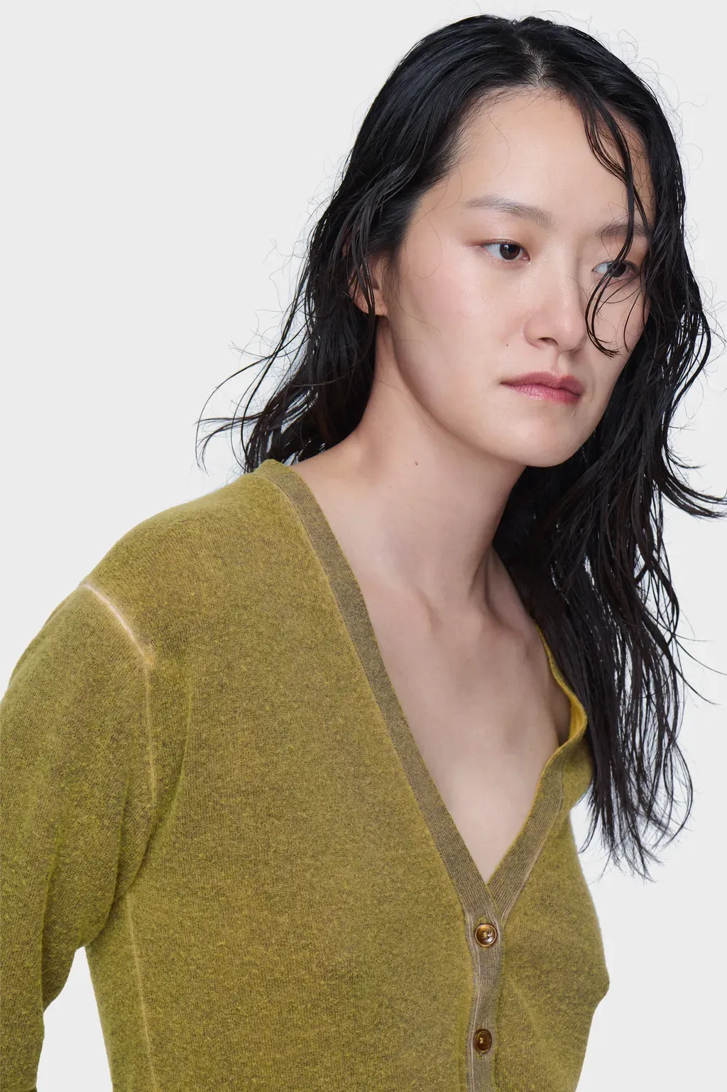 Virgin Wool V-Neck Cardigan