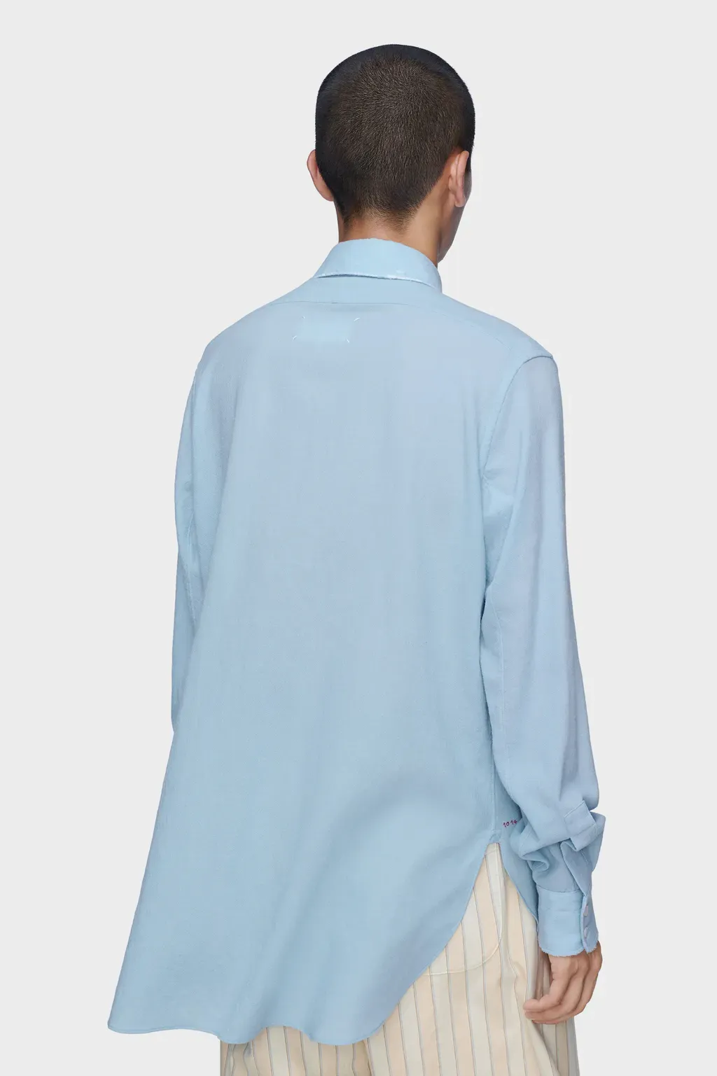 Virgin Wool Long-Sleeved Shirt