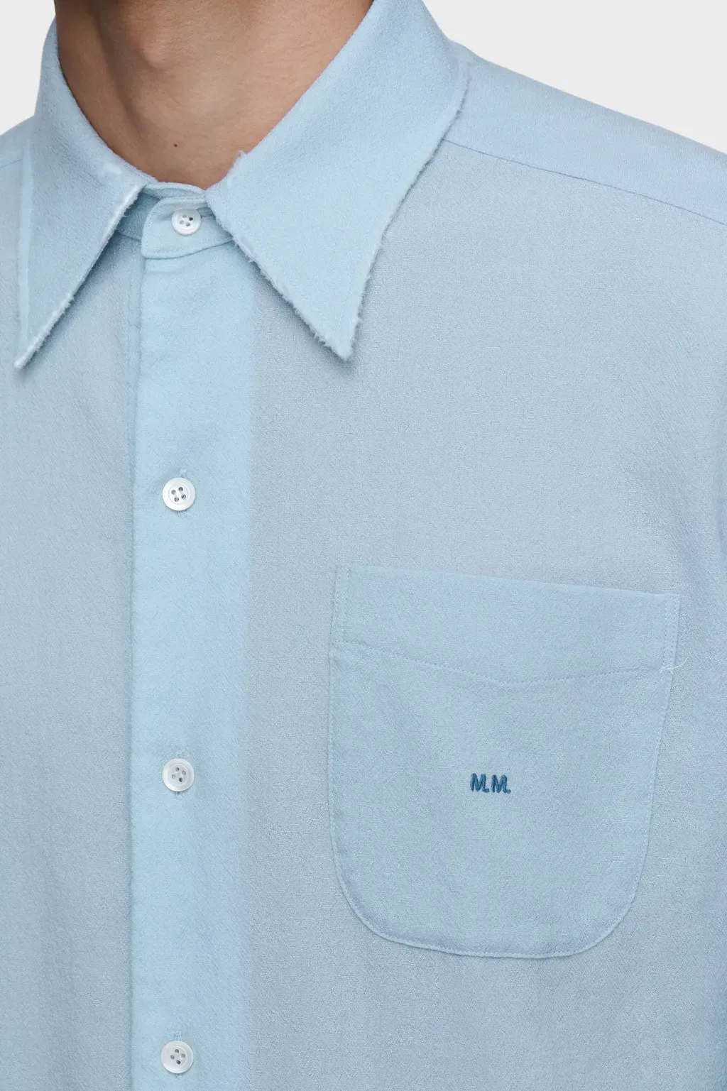 Virgin Wool Long-Sleeved Shirt