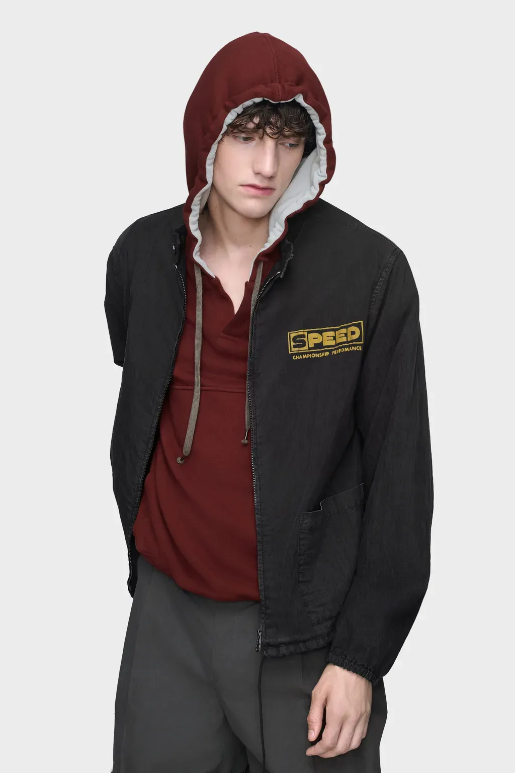 Vintage-Style Sportswear Jacket