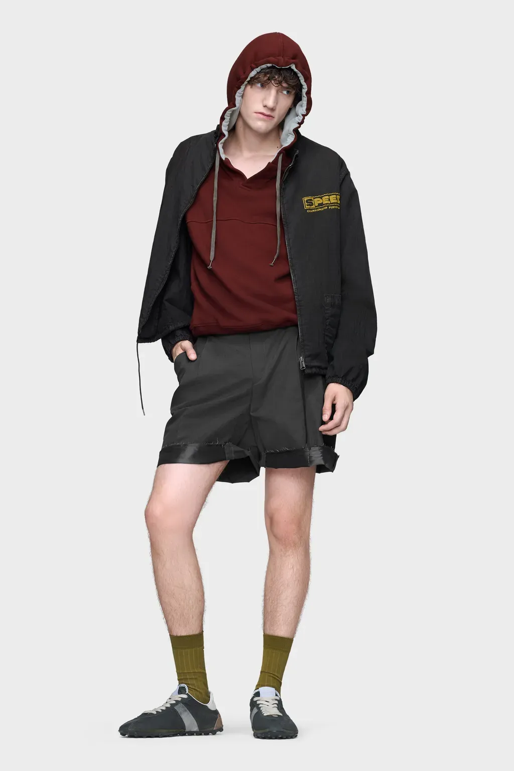Vintage-Style Sportswear Jacket