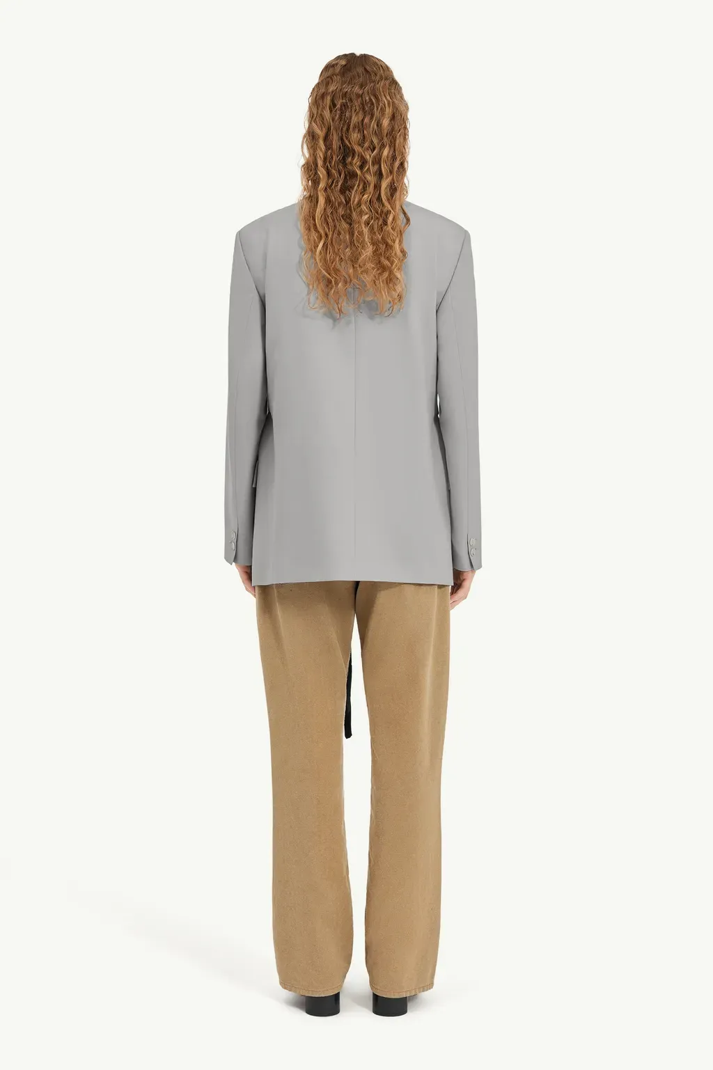 Wool-Blend Blazer With Gloves
