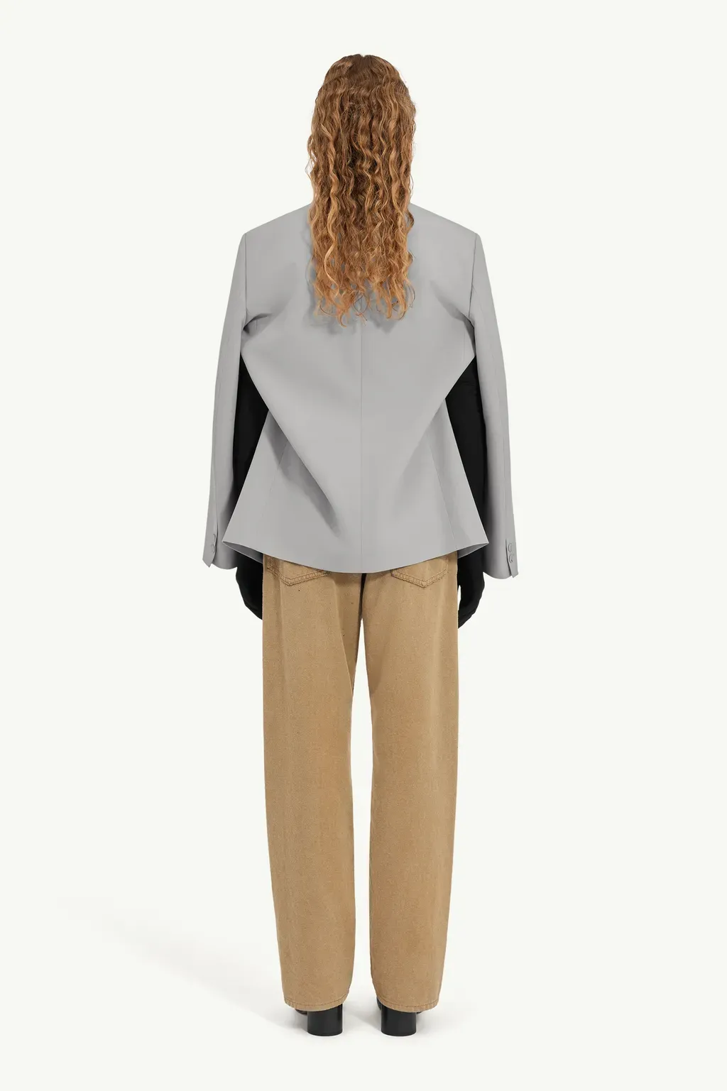 Wool-Blend Blazer With Gloves