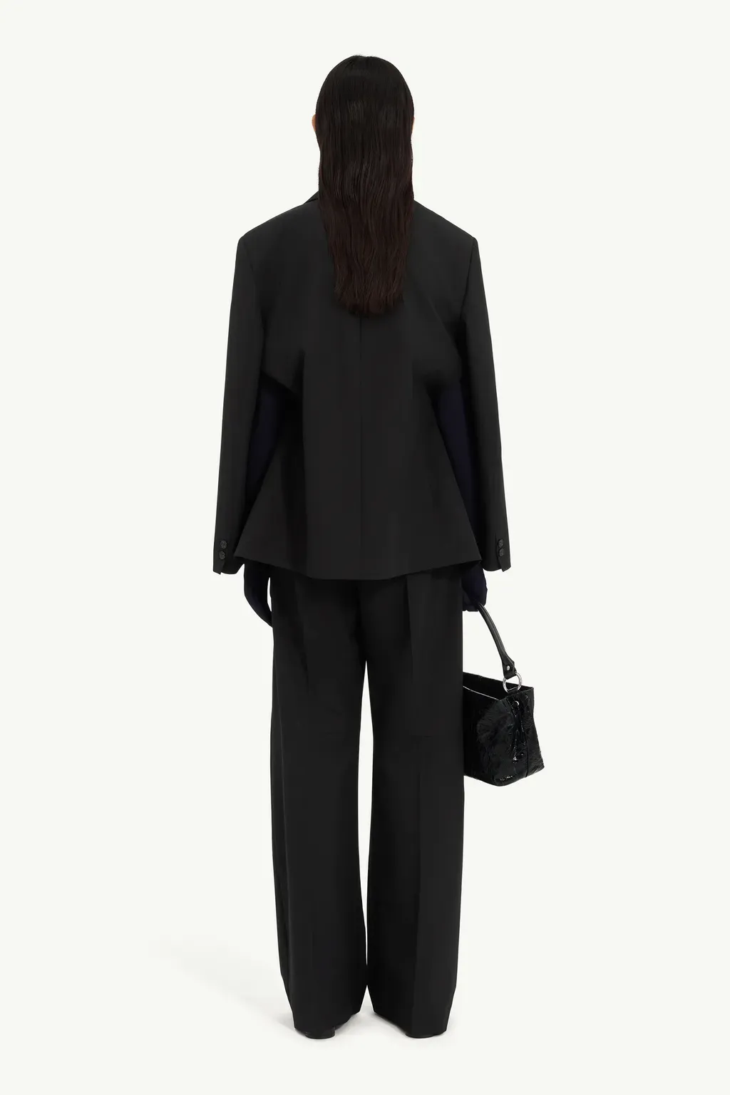Wool-Blend Blazer With Gloves