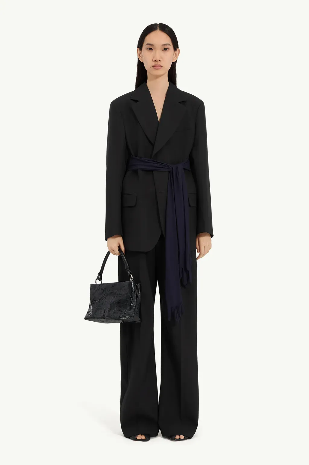 Wool-Blend Blazer With Gloves