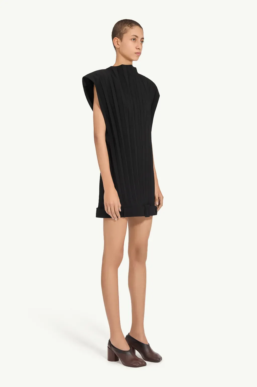Wool Blend Mini Dress