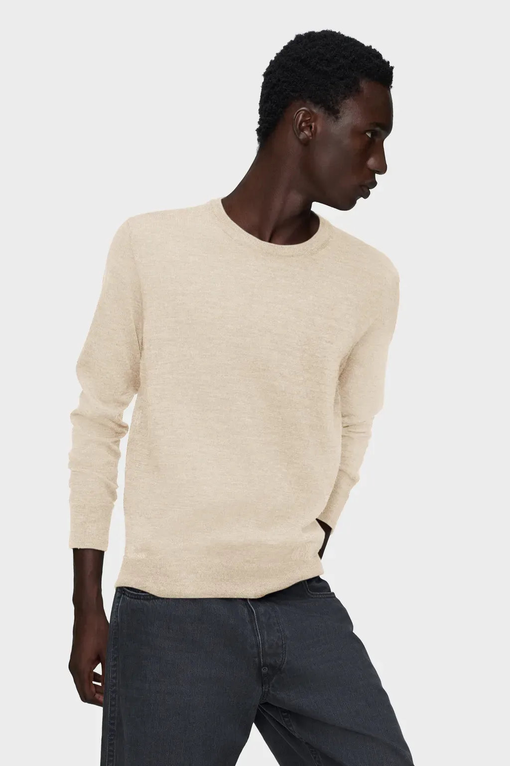 Wool-Blend Patch Sweater