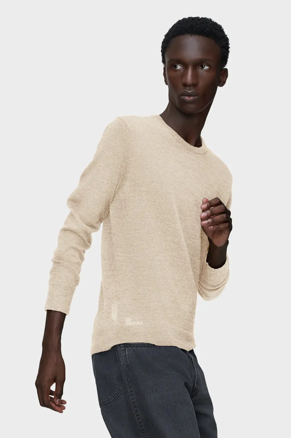 Wool-Blend Patch Sweater