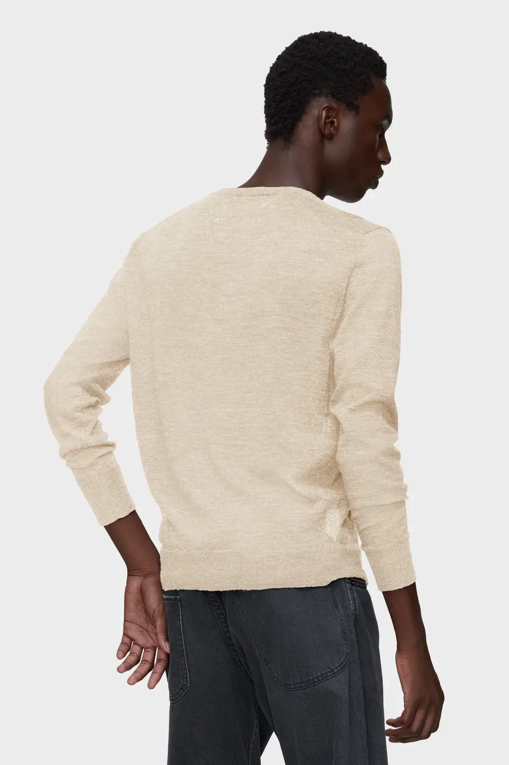 Wool-Blend Patch Sweater