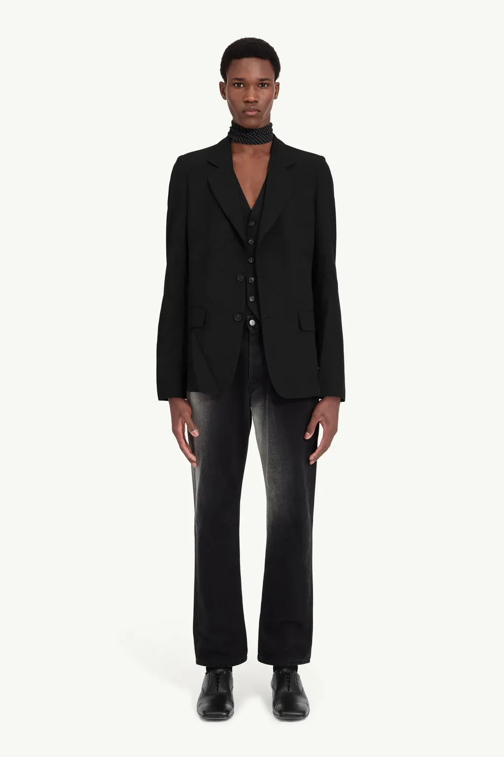 Wool Blend Suit Jacket