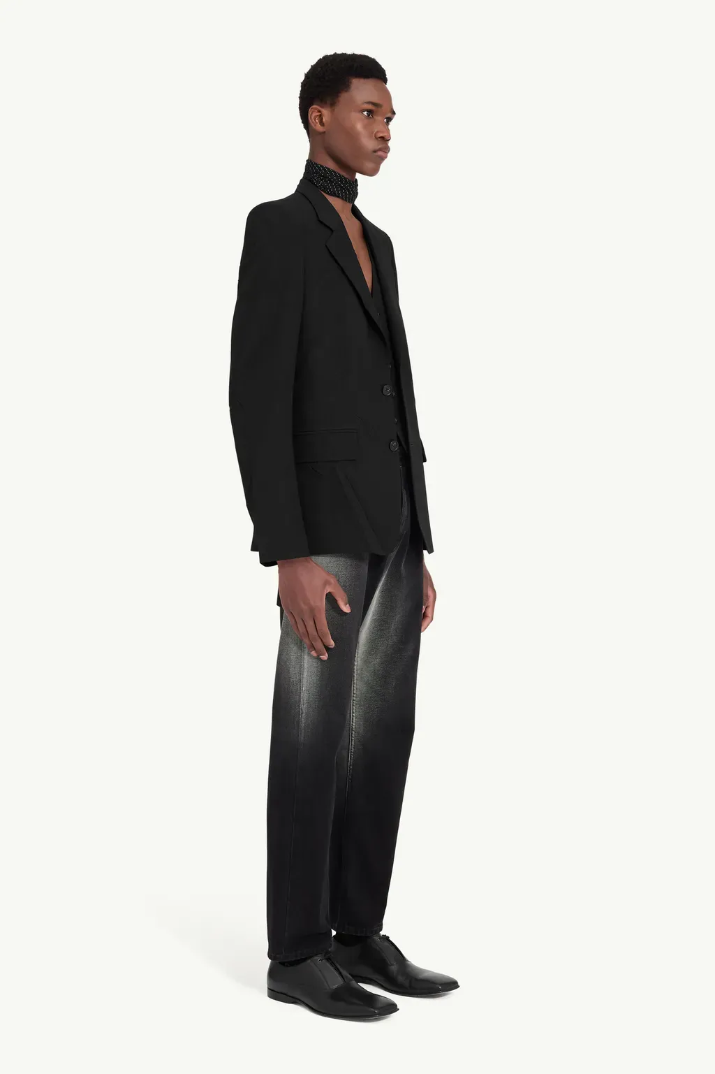 Wool Blend Suit Jacket