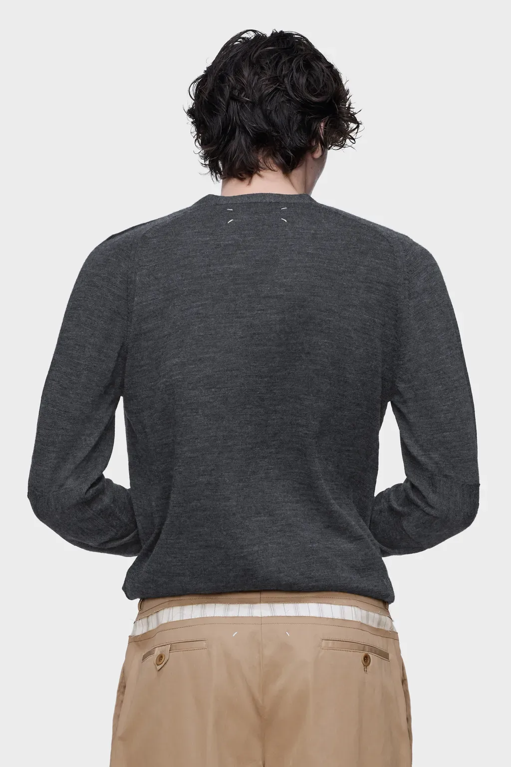 Wool-Blend V-Neck Cardigan