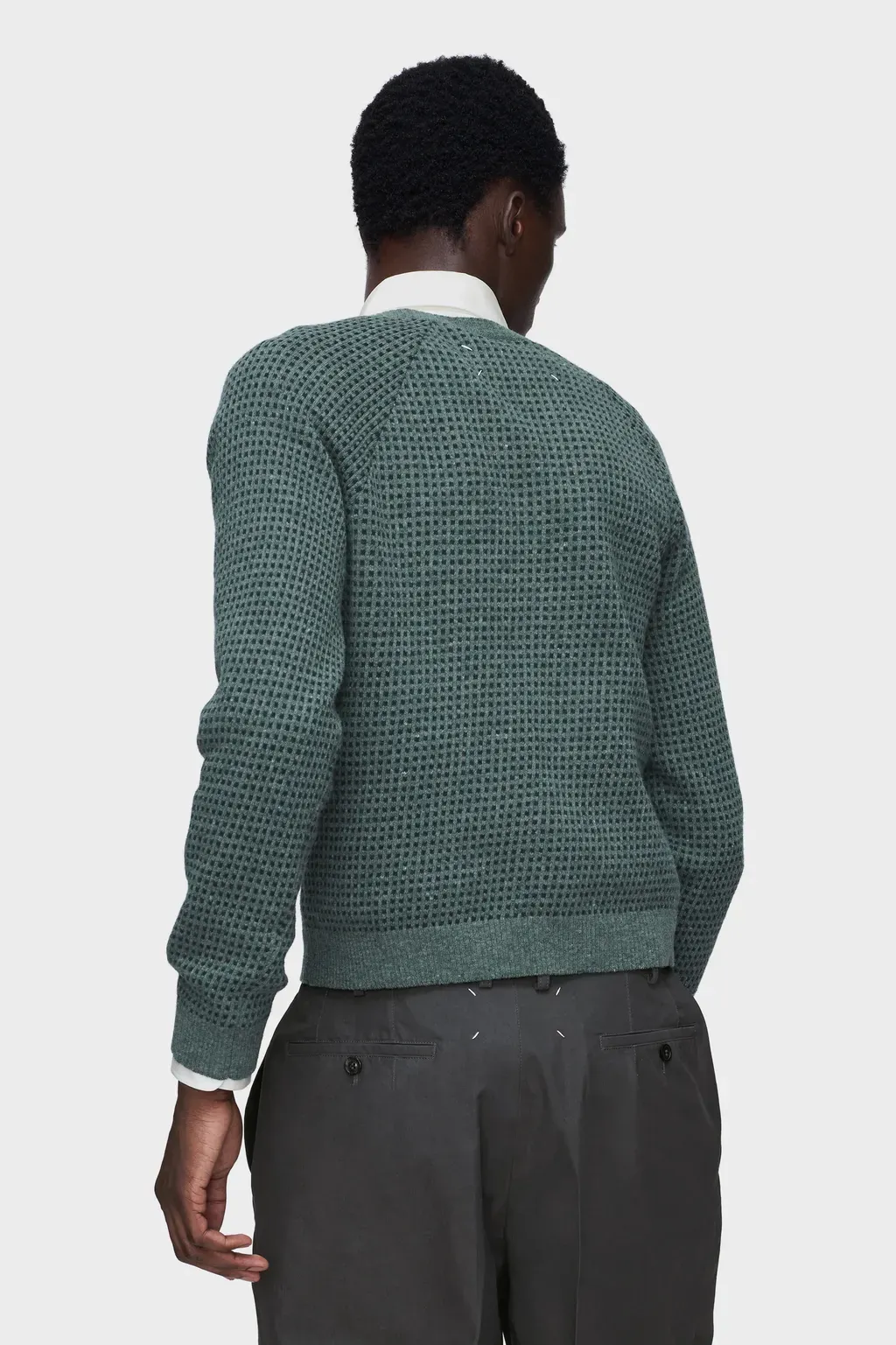Wool-Blend V-Neck Sweater