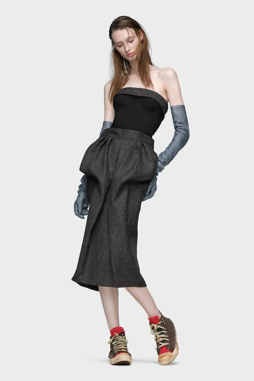 Wool Bustier Dress
