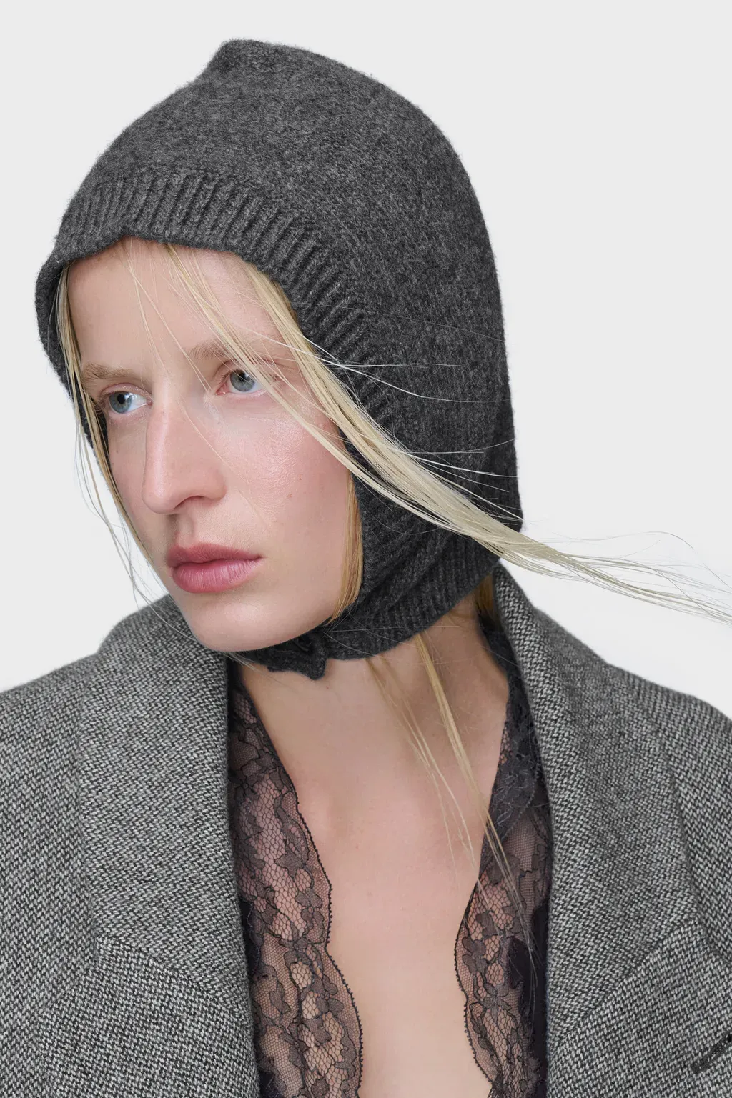 Wool Knit Hood