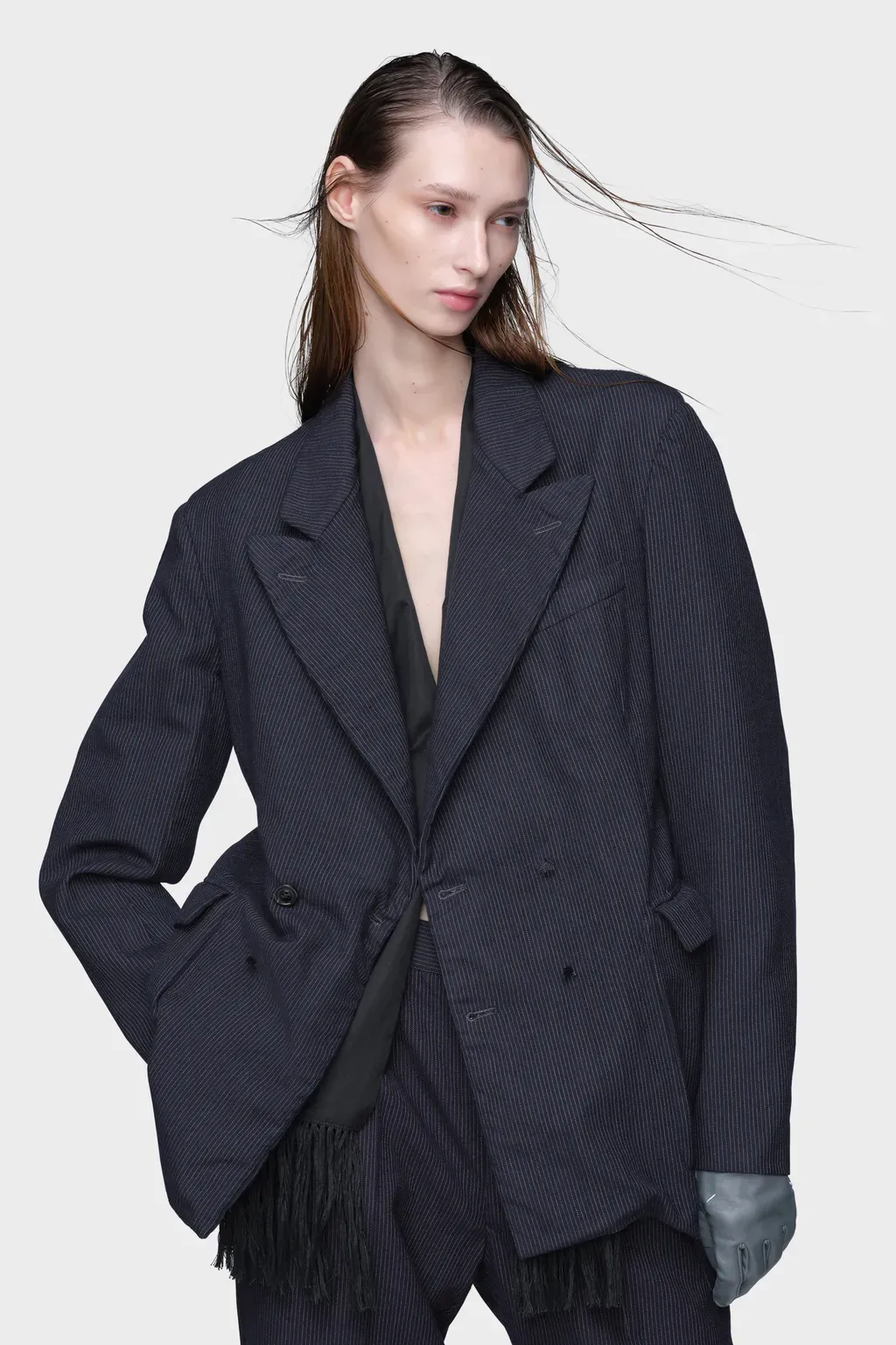 Wool Pinstripe Jacket