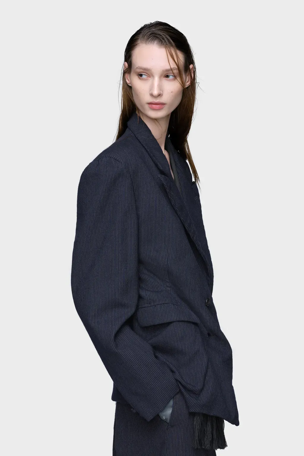 Wool Pinstripe Jacket