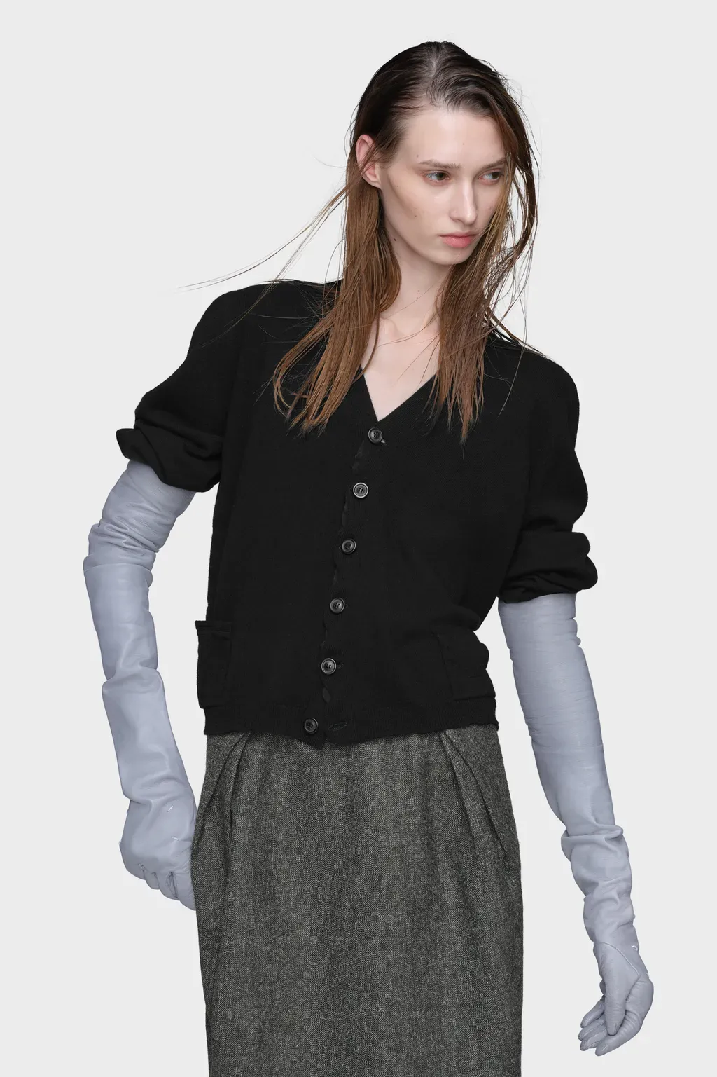 Wool V-Neck Cardigan