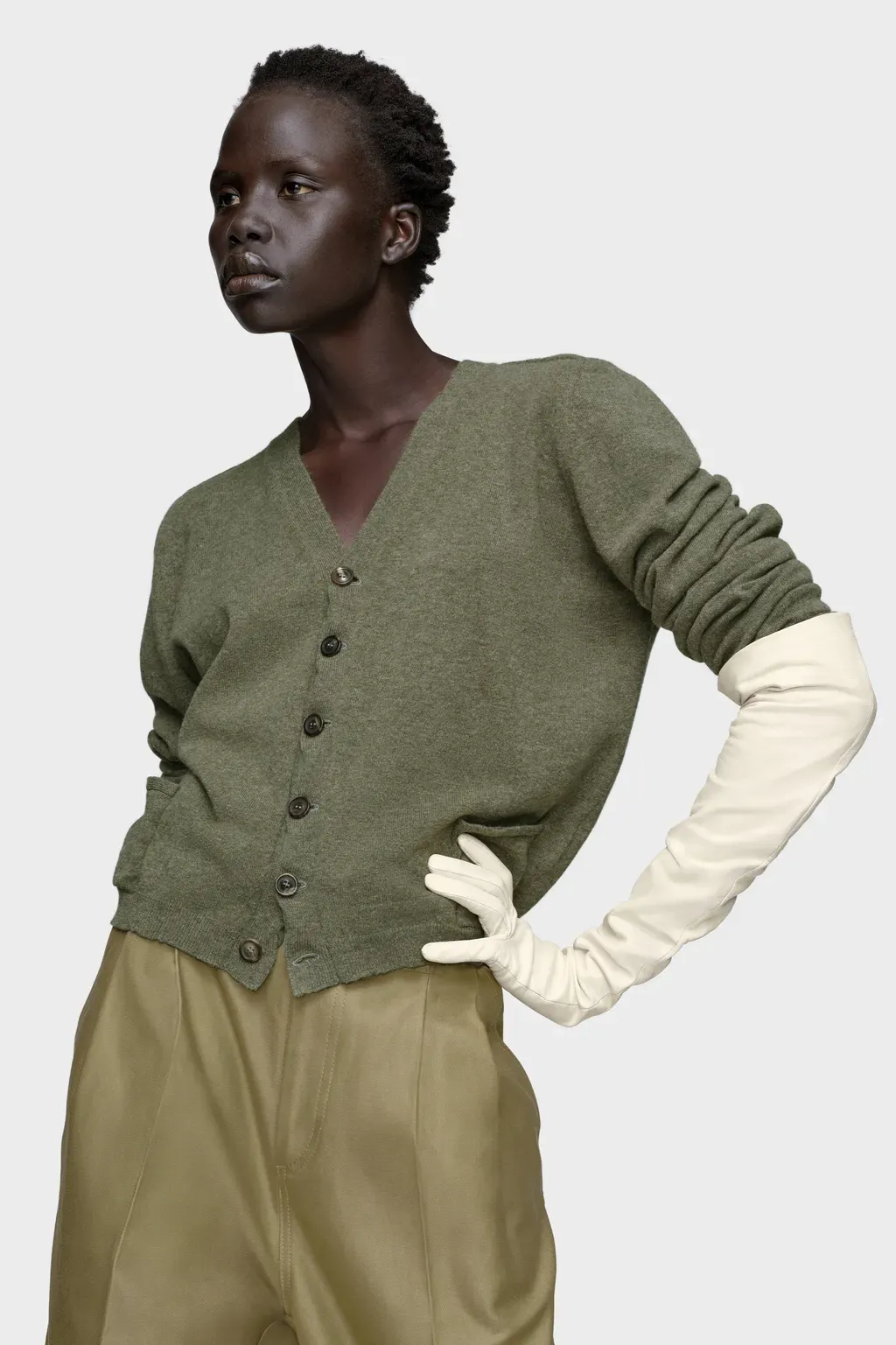 Wool V-Neck Cardigan