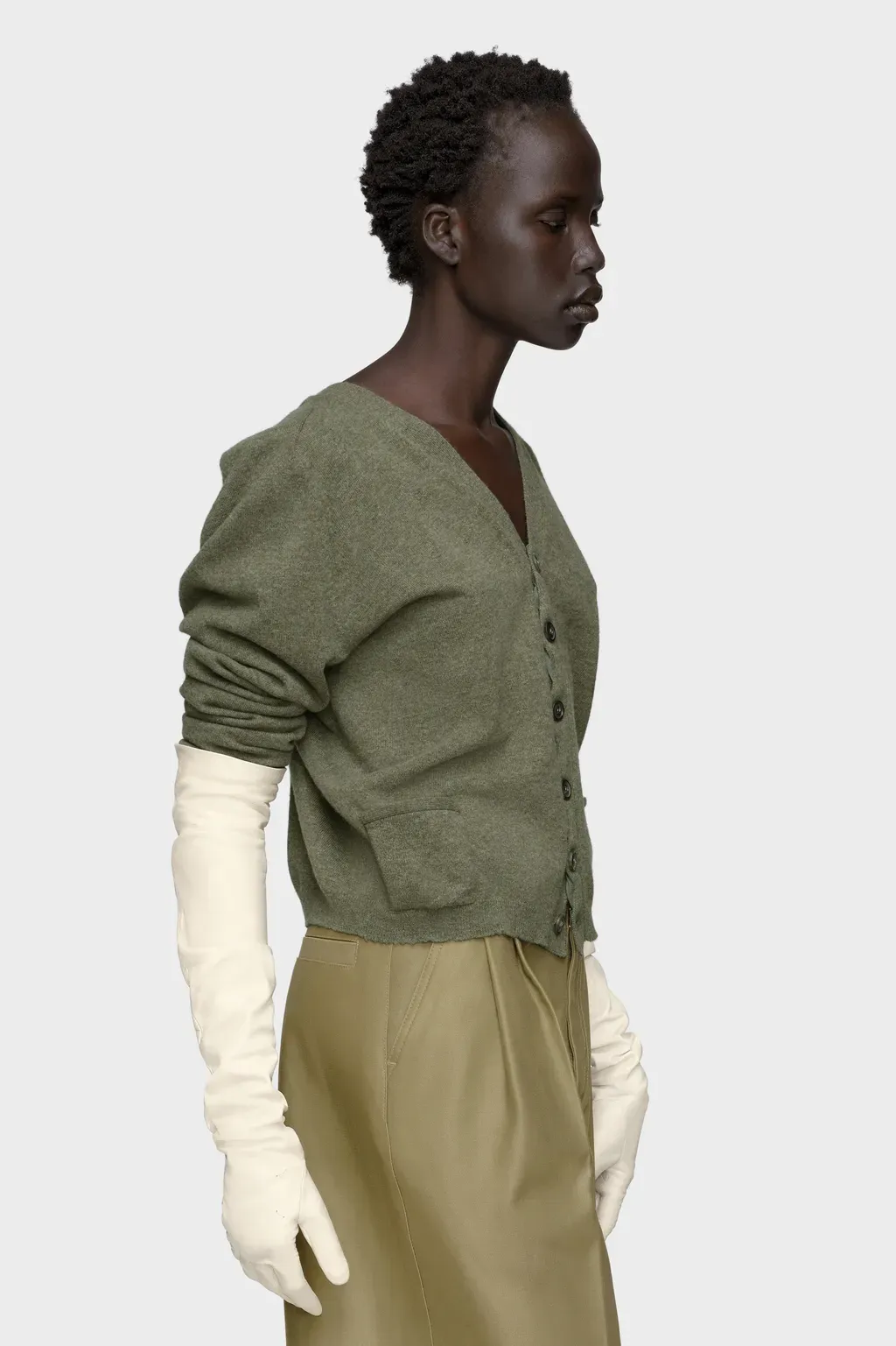 Wool V-Neck Cardigan